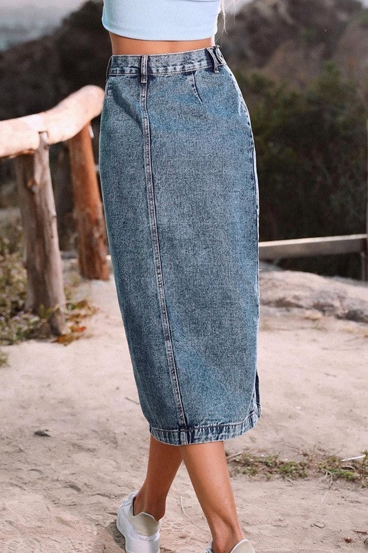 Camino de Gracia Denim Skirt