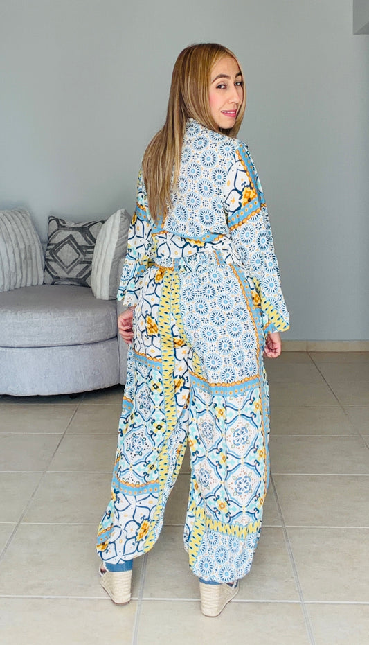 Ambar Tie Top & Elastic Pants Set