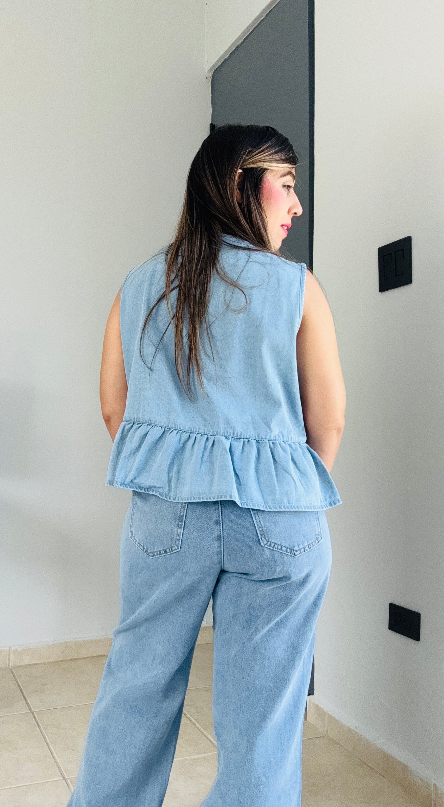 Ana-Denim Bow-tie