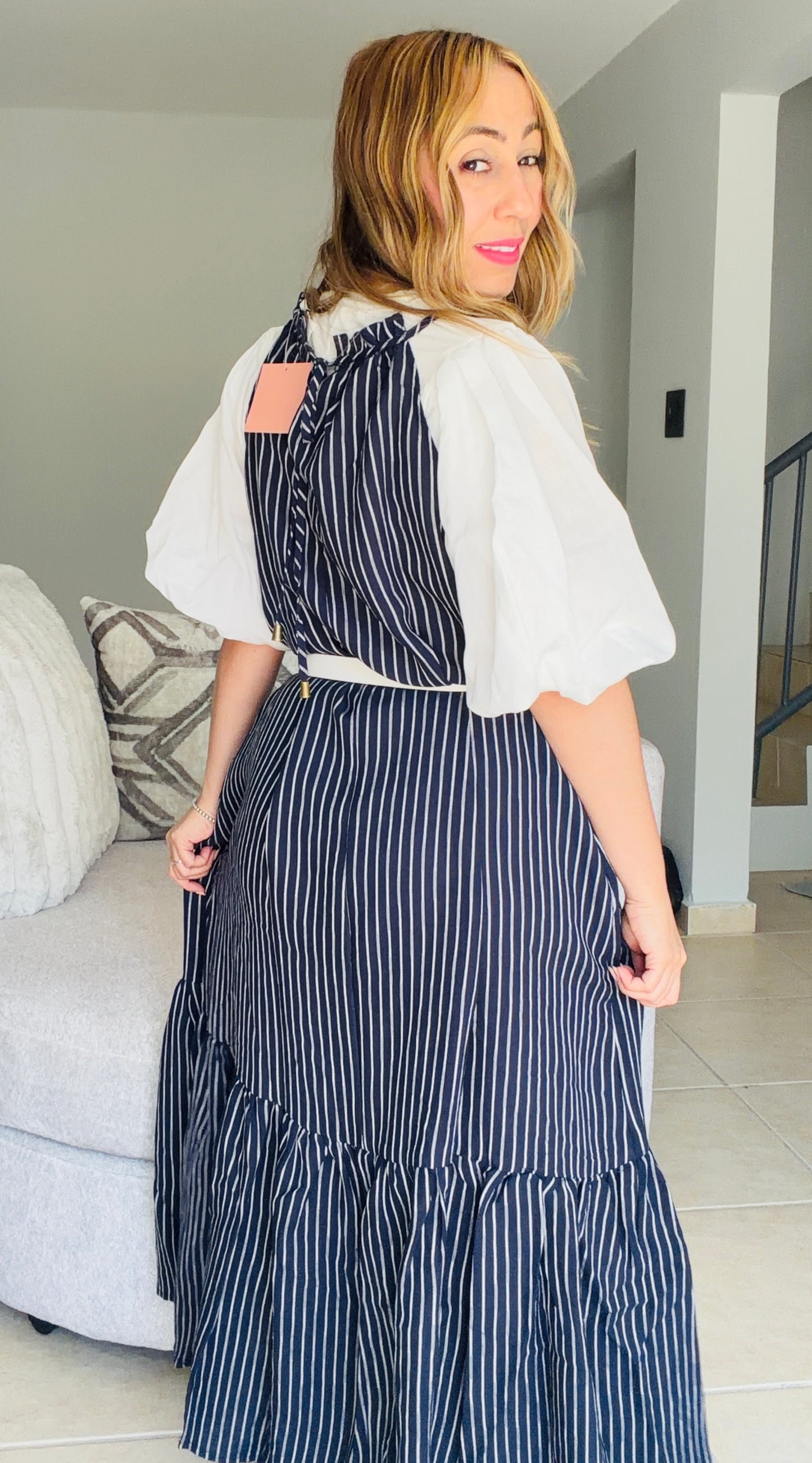 Líneas de Gracia – Maxi Dress (Navy)