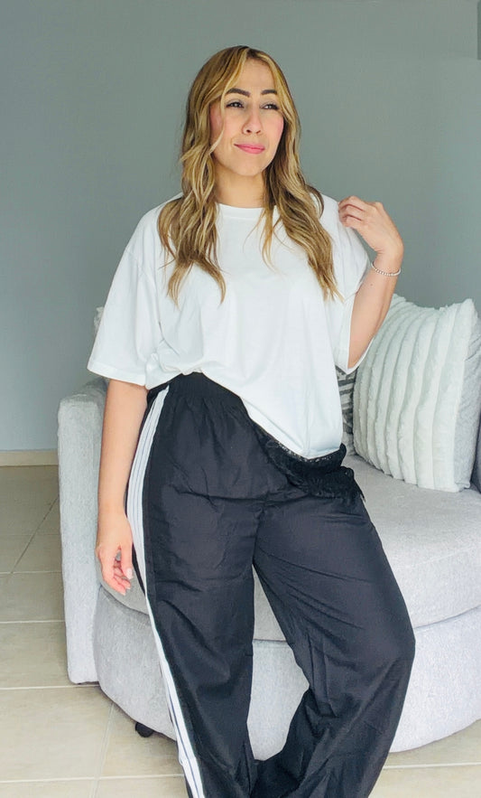 Sheila Black Casual Pants