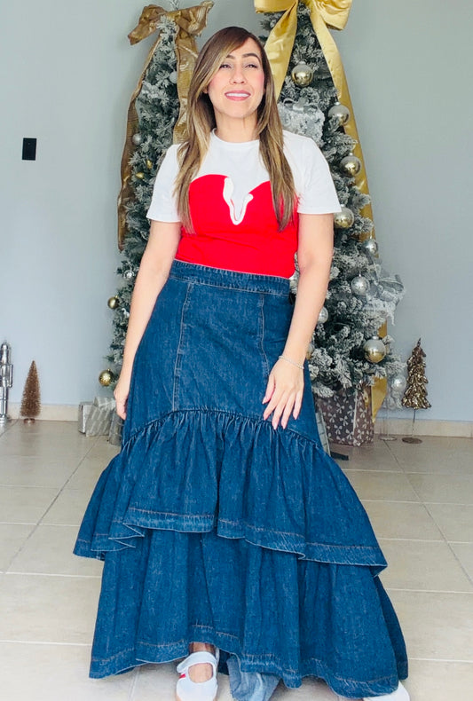 Susurro de Promesa- Skirt Denim