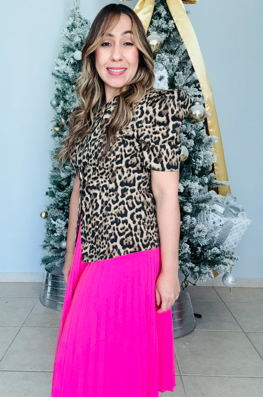 Falda Plizada- Rosa de Esperanza