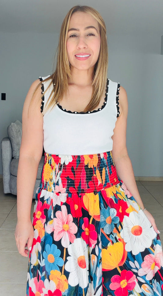 Jardín de Gracia Boho Skirt