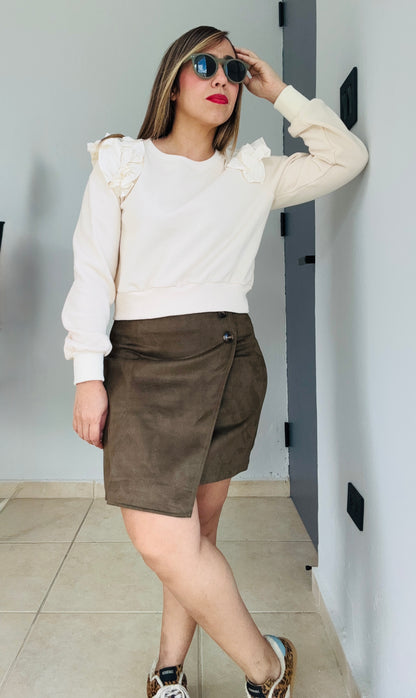 Falda Pesebre Chic-Verde Olivo