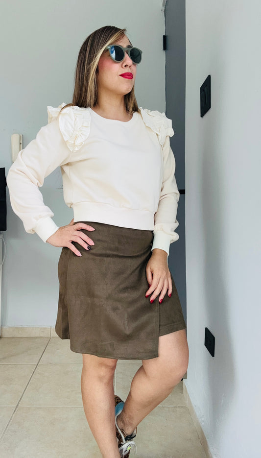 Falda Pesebre Chic-Verde Olivo