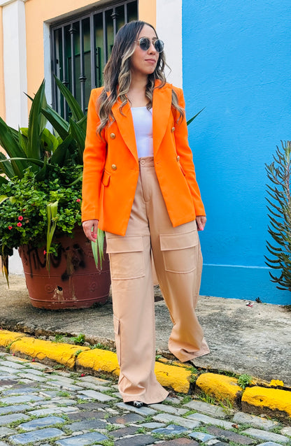 Blazer Naranja-Brilla