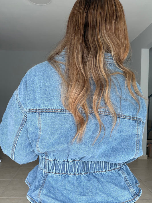 Grace V-Denim Jacket