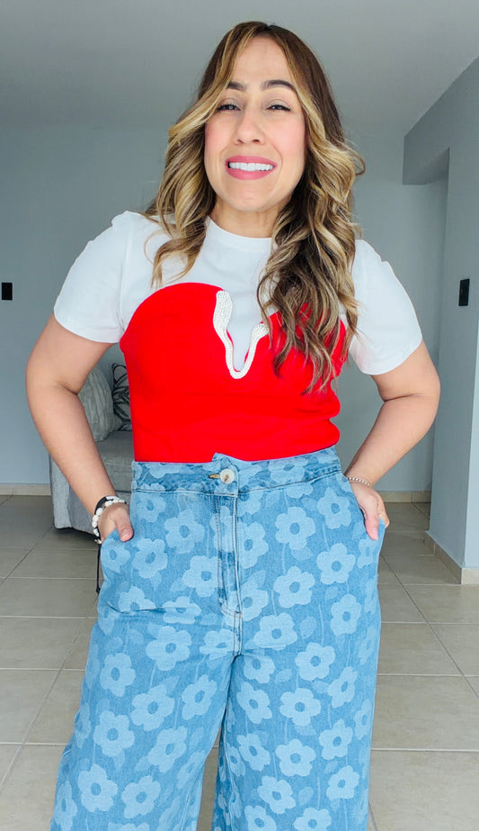 Betzaida Floral Wide-Leg Pants