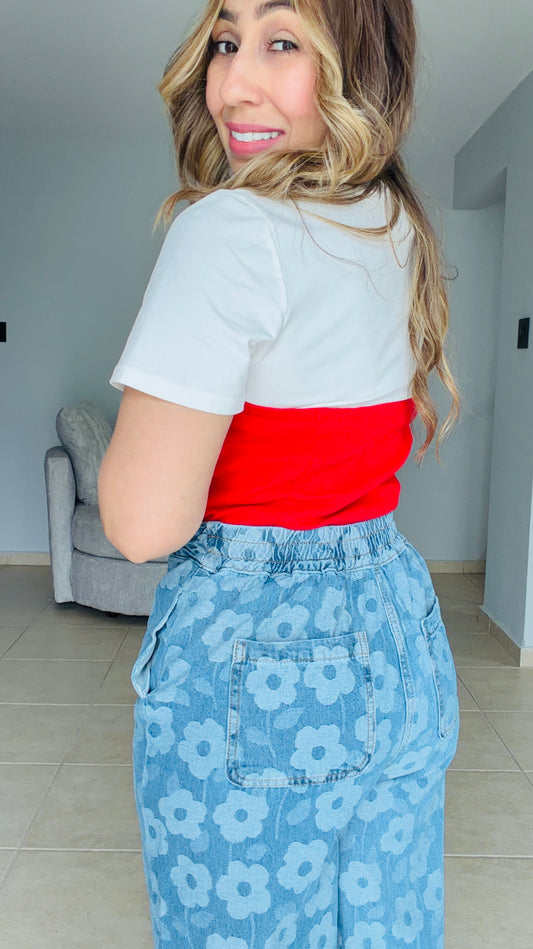 Betzaida Floral Wide-Leg Pants